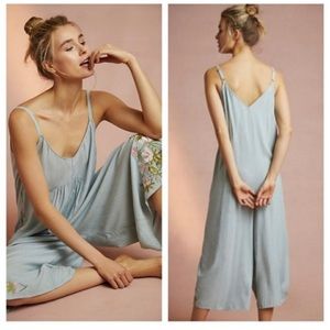 Anthropologie Floreat Lily Floral Embroidered Jumpsuit